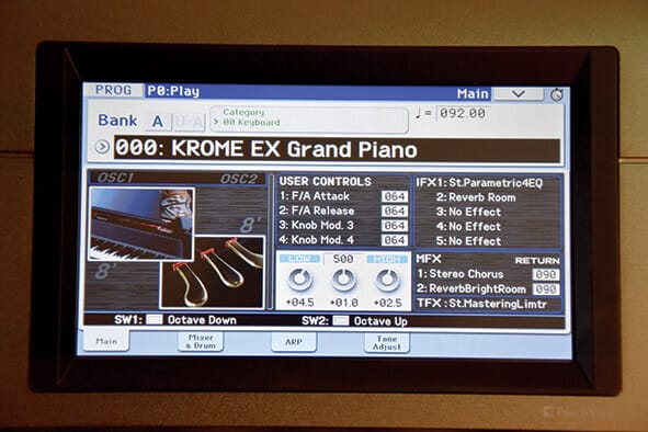 keyboard synthesizer korg krome ex audiopro music alat musik