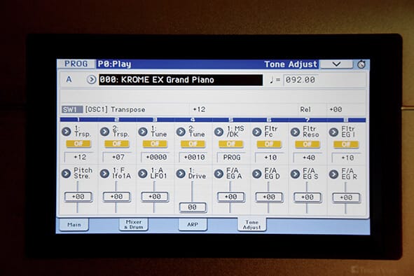 keyboard synthesizer korg krome ex audiopro music alat musik